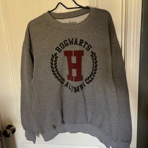 Gray Hogwarts Alumni Crewneck Sweater